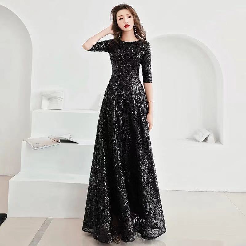 Women's Long Chinese Style Toast Dress For Dinner