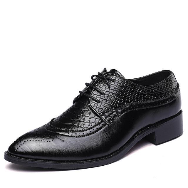 new spring men flats lace up male business oxfords men leather shoes