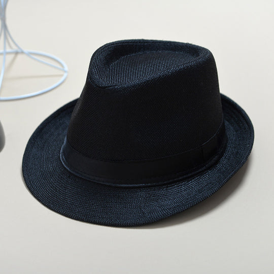 Solid color small hat jazz hat