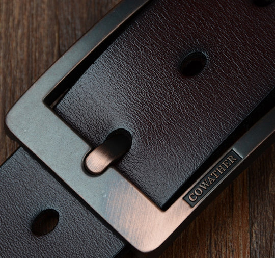 Men's leather belt