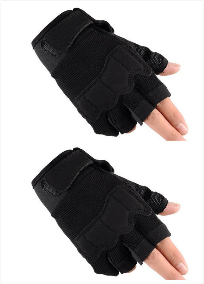 Tactical half finger gloves special forces army fans men and women outdoor sports climbing non-slip training fitness