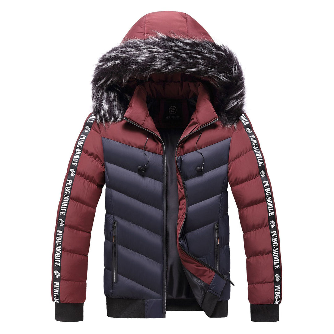 Men's Winter Fur Collar Cotton Padded Jacket