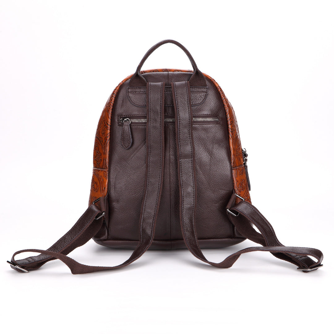 Casual hand-rubbed top layer cowhide handbags