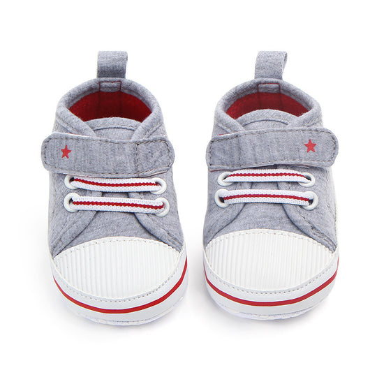 Casual elastic baby shoes soft sole walking shoes