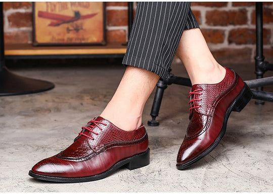 new spring men flats lace up male business oxfords men leather shoes