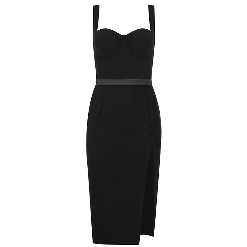 New Summer Women Elegant Black Bandage Dress Sexy Dress