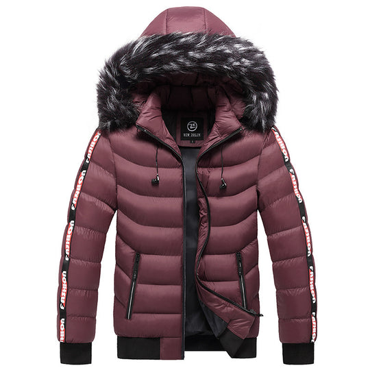 Men's Winter Fur Collar Cotton Padded Jacket