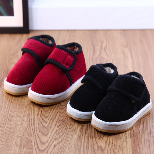 Handmade Cotton Shoes Non-slip Thick Warm Shoes