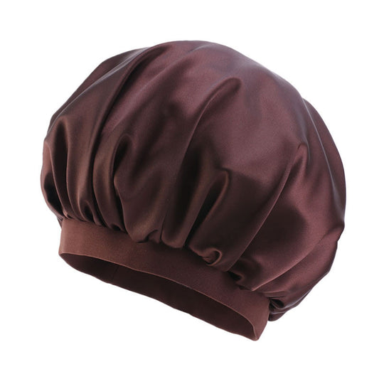 European And American Style Wide-Brimmed Satin Dome Night Hat