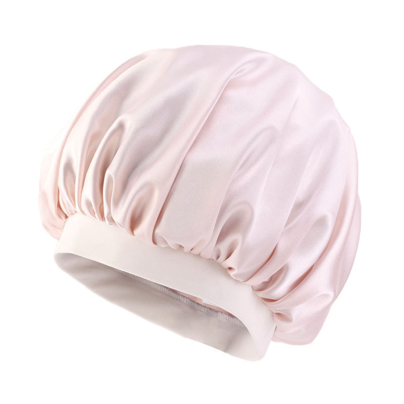 European And American Style Wide-Brimmed Satin Dome Night Hat