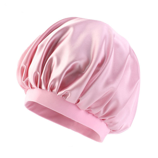 European And American Style Wide-Brimmed Satin Dome Night Hat