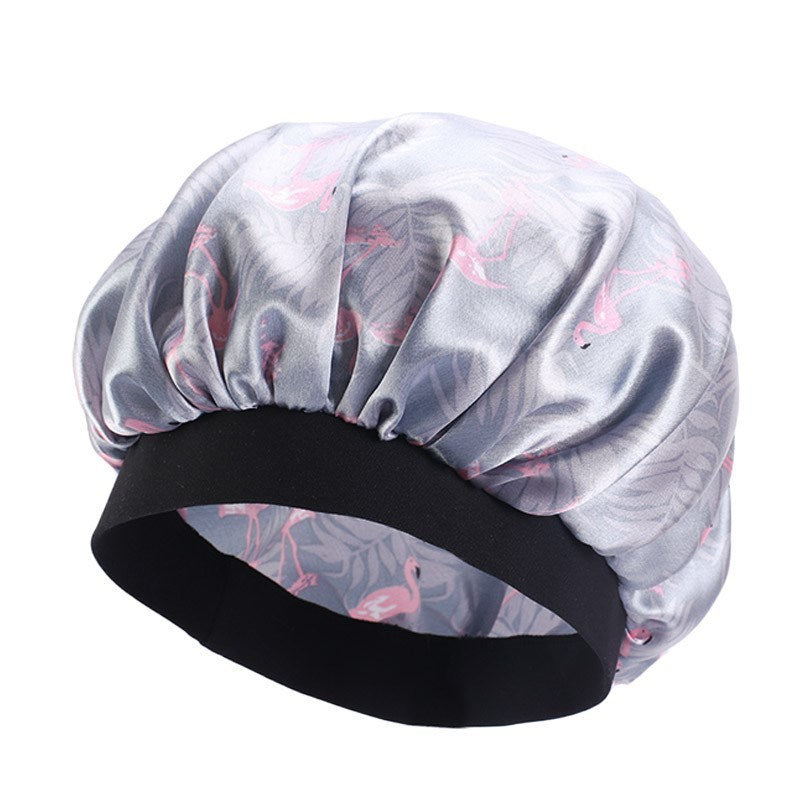 European And American Style Wide-Brimmed Satin Dome Night Hat