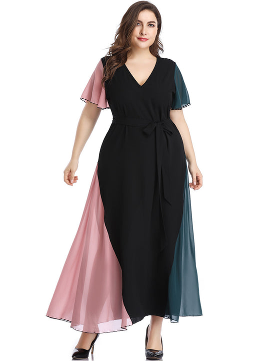 Plus Size Long Dress Women Maxi Gown Summer