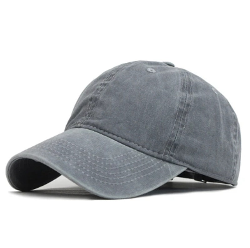 Solid Color Baseball Hat Couple Wash Hat Men