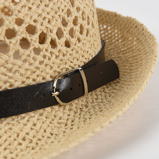 Men Women Personalized Handmade Straw Jazz Hat