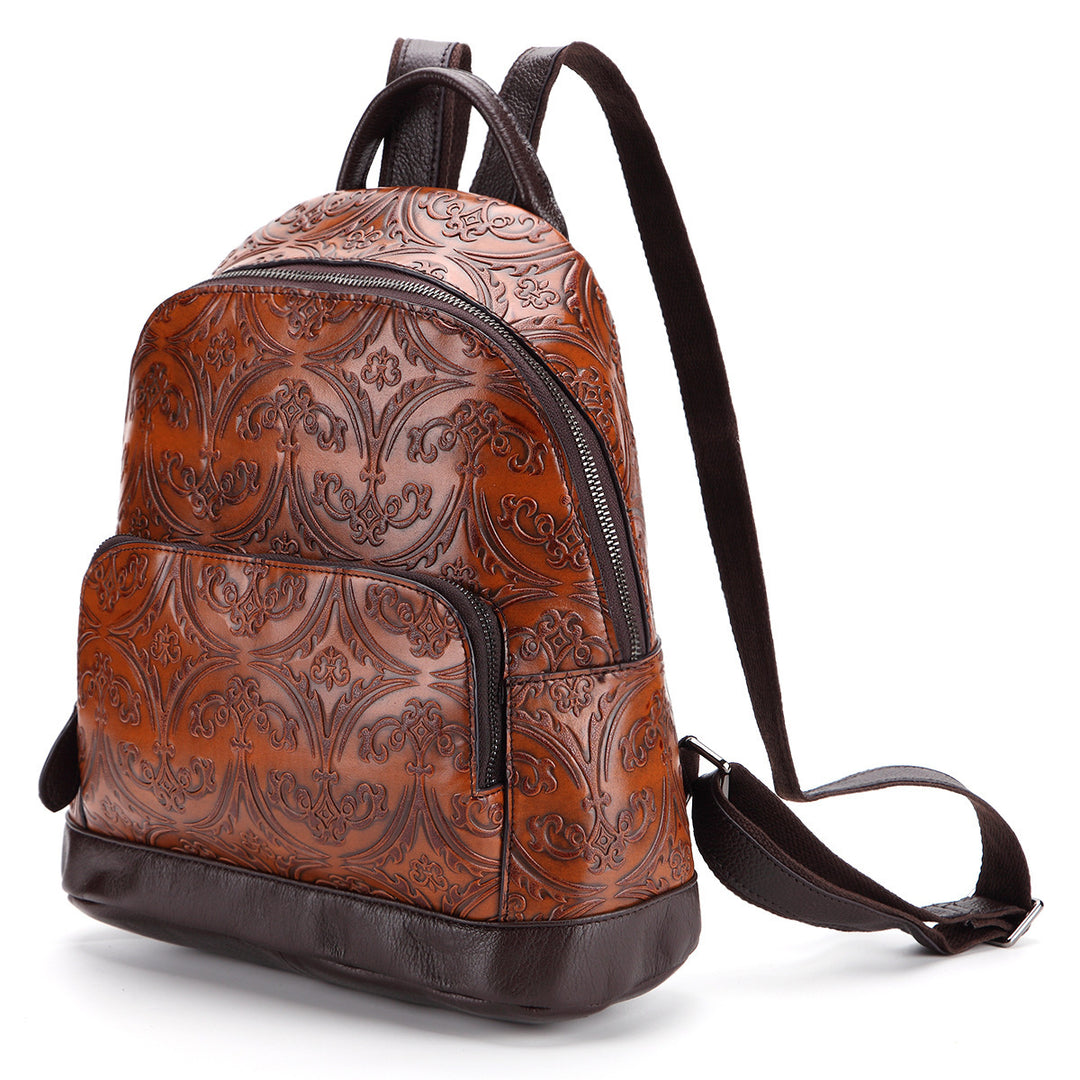 Casual hand-rubbed top layer cowhide handbags