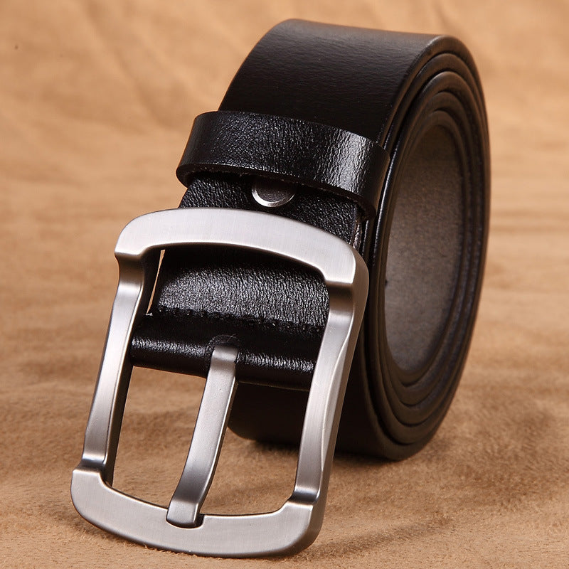 Men's leather retro cowhind belt