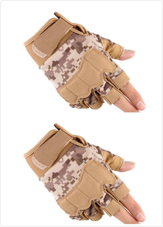 Tactical half finger gloves special forces army fans men and women outdoor sports climbing non-slip training fitness