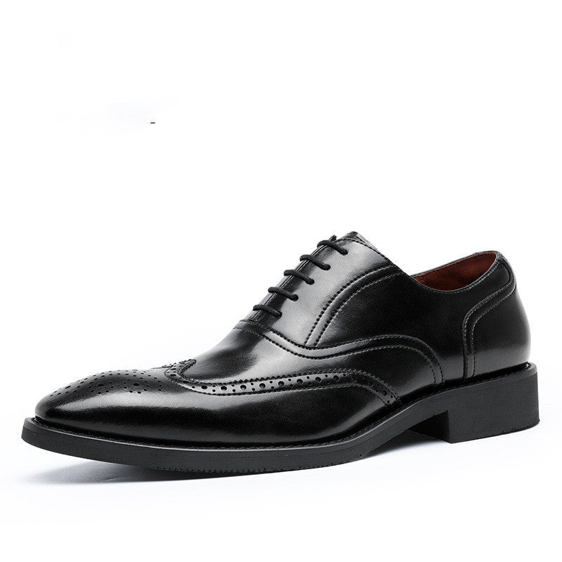 Men's Leather Shoes Shoes Rubber Sole Leather Shoes Oxford Shoes