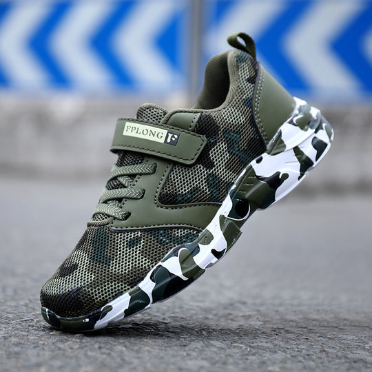 Children's Camo Shoes Light Sports Shoes Soft Bottom