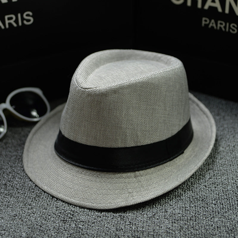 Solid color small hat jazz hat