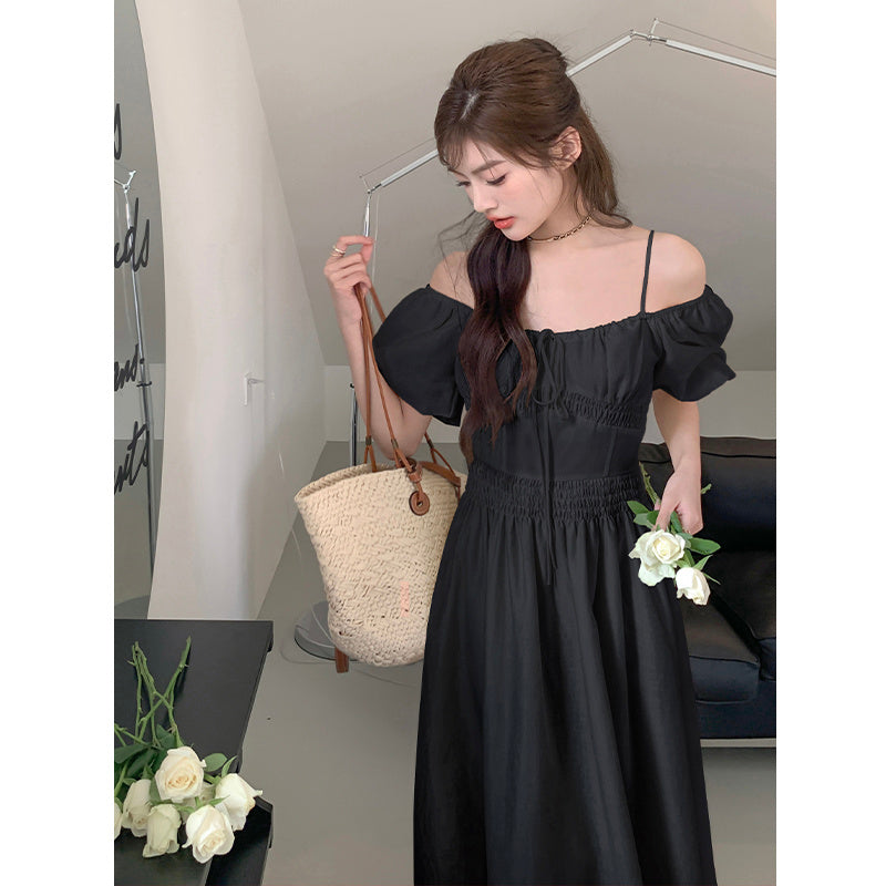 Off Shoulder Strap Dress For Women In Summer