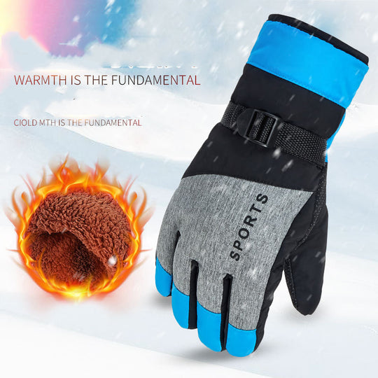 Men Ski Gloves Thickened And Velvet