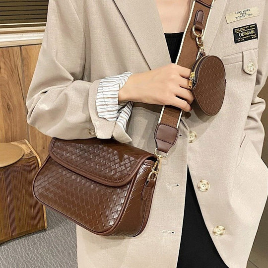 Bag Handbags Woven Messenger Bag Shoulder Small Square Bag