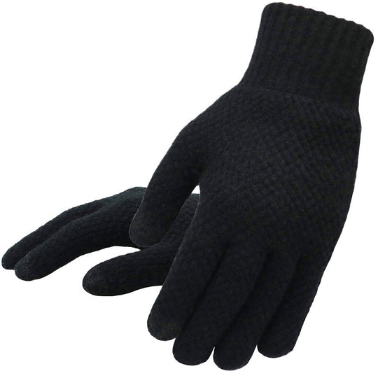 Warm knitted gloves for men in winter