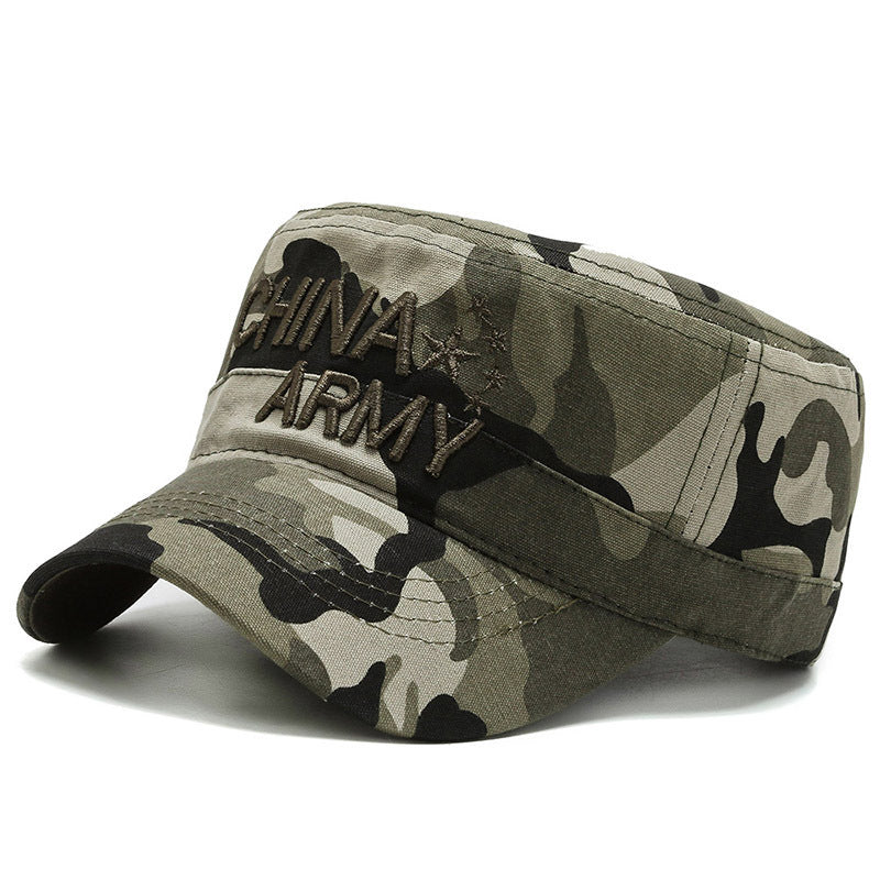 Pure Cotton Men Summer Sun Hat Camouflage