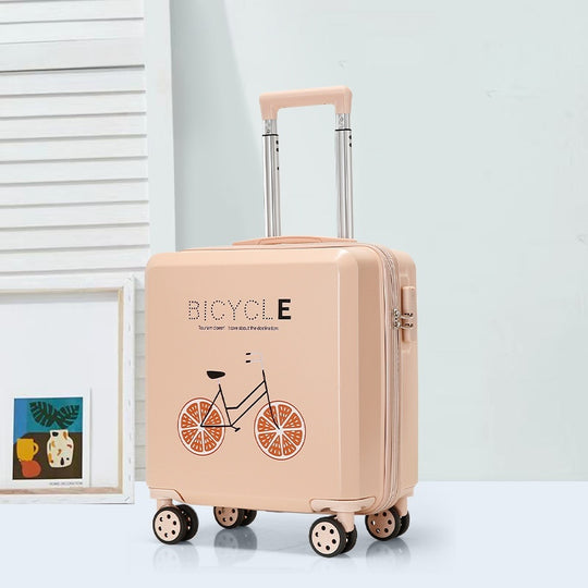 18-inch Trolley Case Printed Pattern Luggage Small Children Suitcase Boarding Bag Suitcase