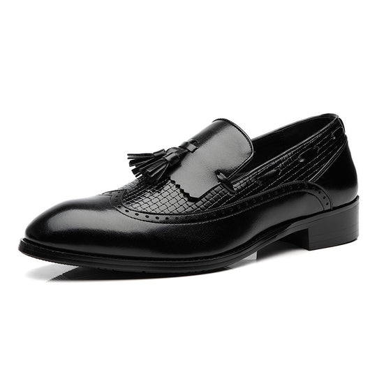 Plus cashmere Business Leather Shoes Men