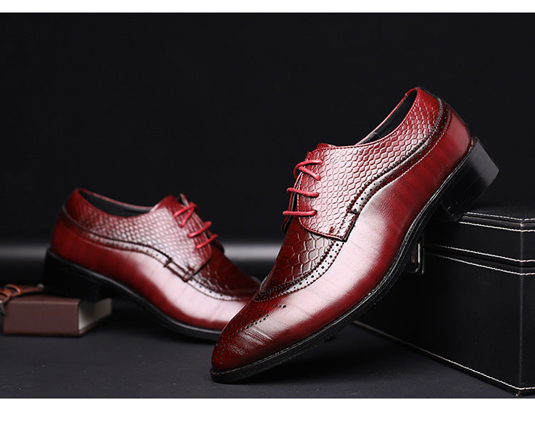 new spring men flats lace up male business oxfords men leather shoes