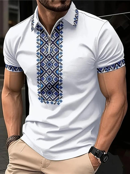 Printed Golf Shirt For Men