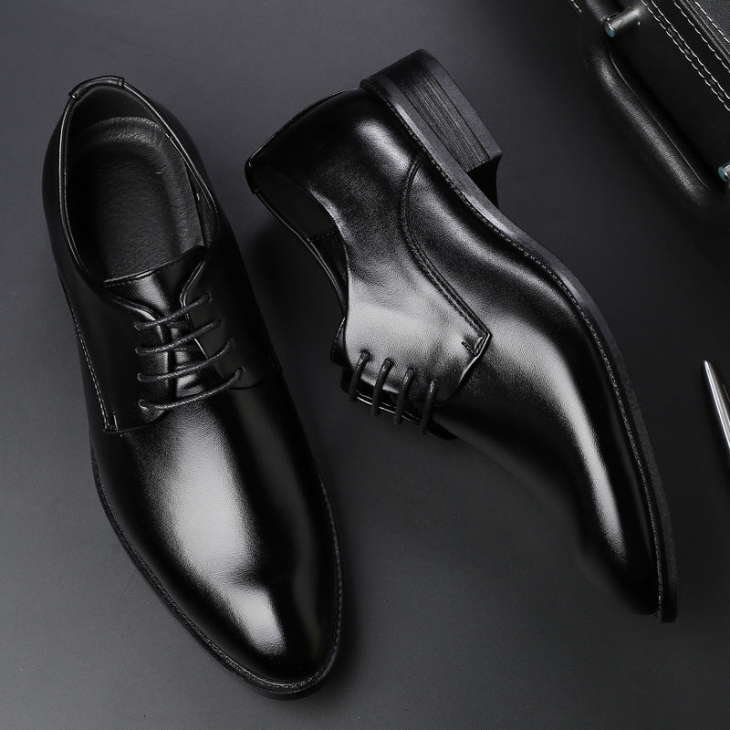 Four new shoes men's dress shoes black tie business men leather shoes factory direct code