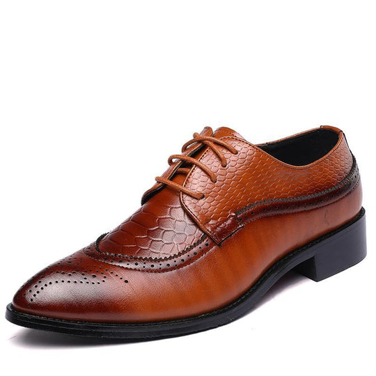 new spring men flats lace up male business oxfords men leather shoes