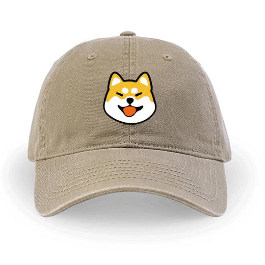 Men And Women Simple Cotton Shiba Inu Pattern Hat