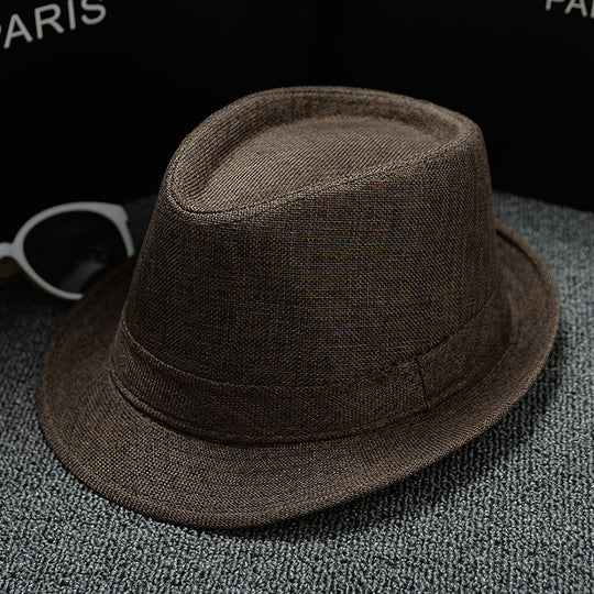 Solid color small hat jazz hat