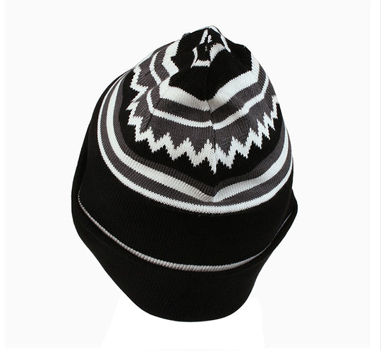 Knitted wool hat veneer double snowboard hat men and women skateboarding street dance hat winter outdoor windproof warm hat