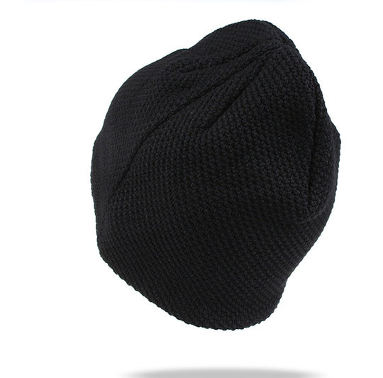 Knitted wool hat veneer double snowboard hat men and women skateboarding street dance hat winter outdoor windproof warm hat