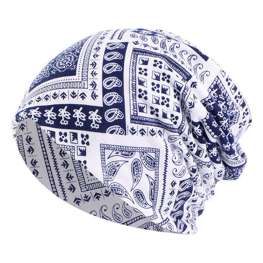 New Warm Couples Pullover Print Bandana Hat