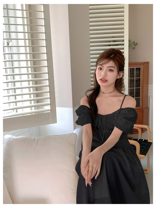 Off Shoulder Strap Dress For Women In Summer