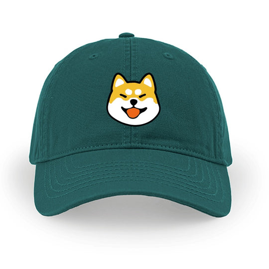 Men And Women Simple Cotton Shiba Inu Pattern Hat