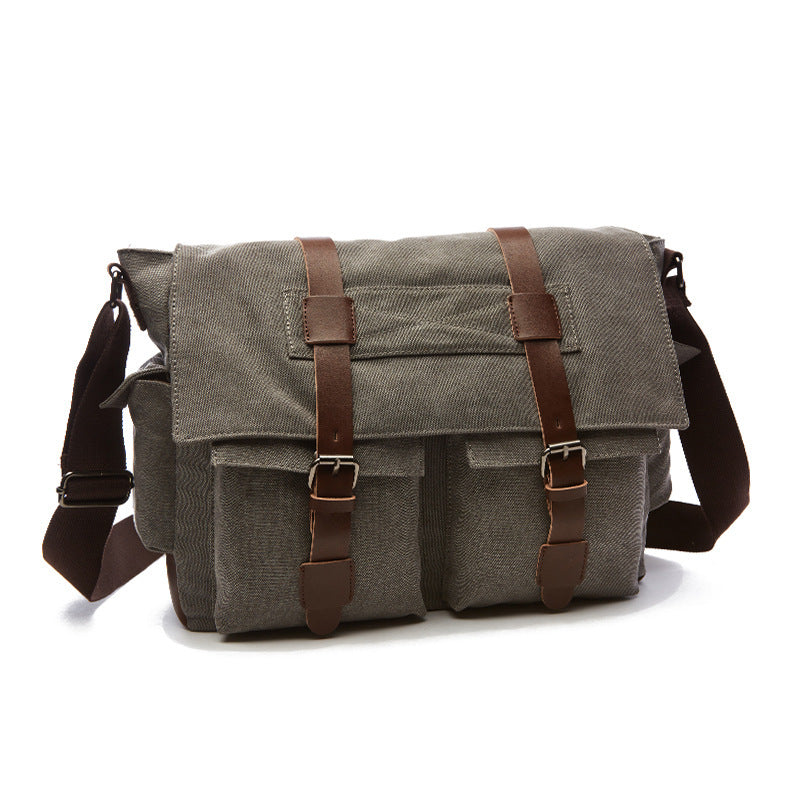 Canvas men's crossbody bag