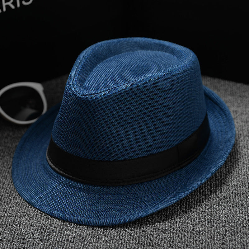 Solid color small hat jazz hat