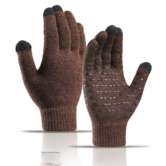 Knitted Men And Women Couple Warm Wool Gloves