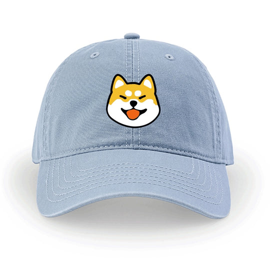 Men And Women Simple Cotton Shiba Inu Pattern Hat