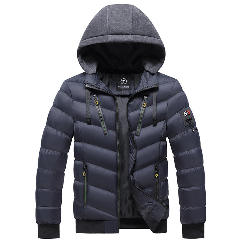 Men's Cotton Winter Hooded Jacket