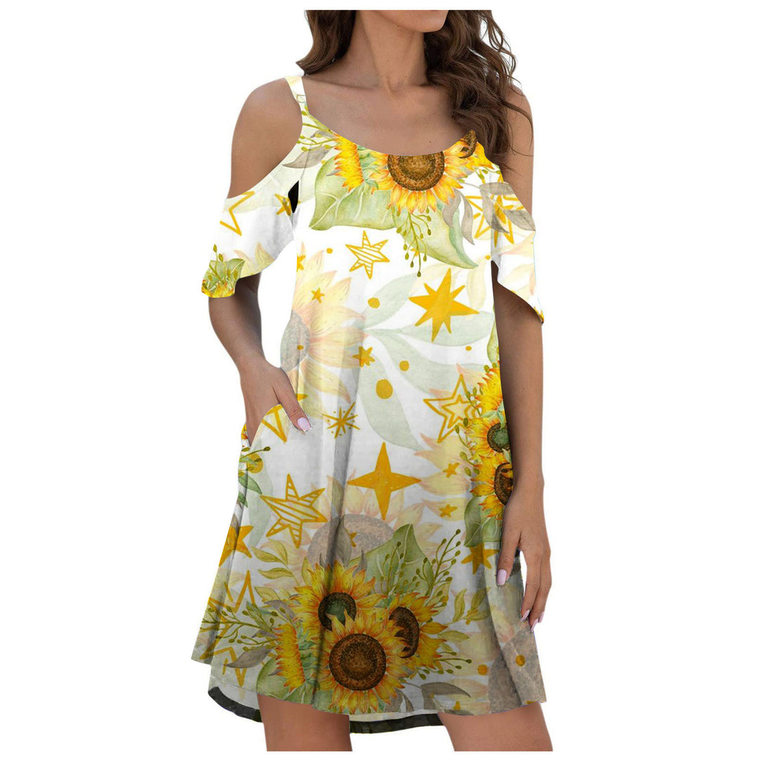 Printed Suspender Dress Summer Dress For Women