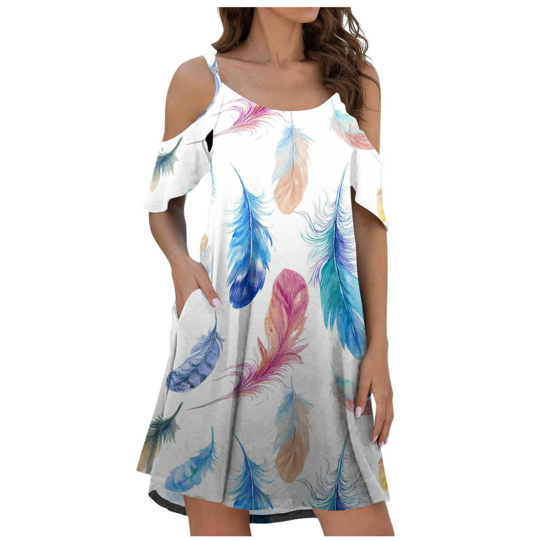 Printed Suspender Dress Summer Dress For Women